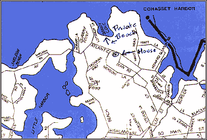 view of the map, Private Sandy Beach Property