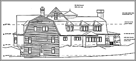 Elevation view of Cove View, Private Sandy Beach Property